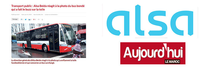Aujourd’hui le Maroc : Transport public : ALSA AL BAIDA réagit à la photo du bus bondé qui a fait le buzz sur la toile